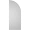 Ekena Millwork Quarter Round Top Left Surface Mount PVC Gable Vent w/ 2"W x 2"P Brickmould Sill Frame, 12"W x 30"H GVPQL12X3003SN - alternate 3
